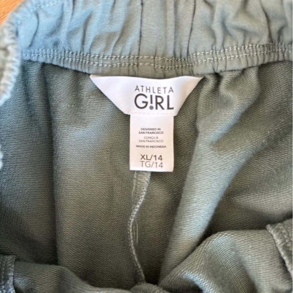 Athleta Soft Olive Green Elastic Waist sweatpants - Picture 3 of 3